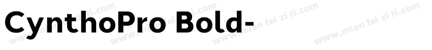 CynthoPro Bold字体转换
